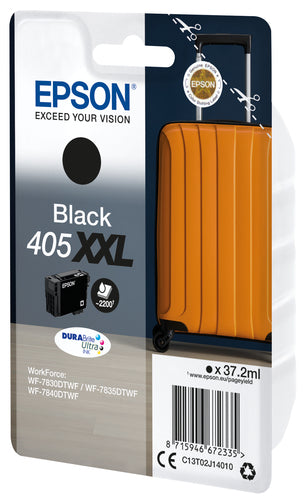 Epson 405XXL DURABrite Ultra Ink ink cartridge 1 pc(s) Original Extra (Super) High Yield Black Epson 405XXL DURABrite Ultra Ink ink cartridge 1 pc(s) Original Extra (Super) High Yield Black